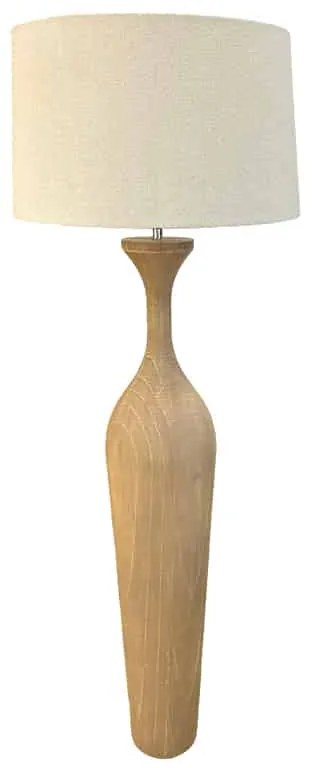 Φωτιστικό Επιδαπέδιο Ξύλινο Natural-Λευκό Φ24x155εκ. Art Et Lumiere 11423