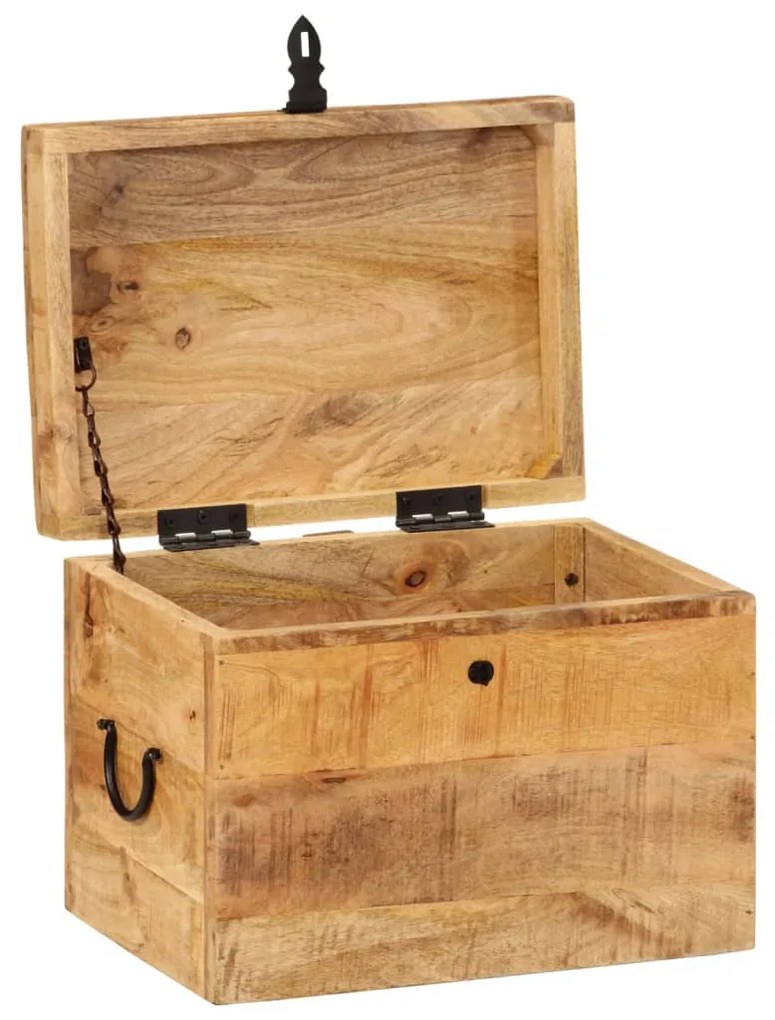 vidaXL Μπαούλο Αποθήκευσης 39 x 28 x 31 εκ. από Μασίφ Ξύλο Μάνγκο