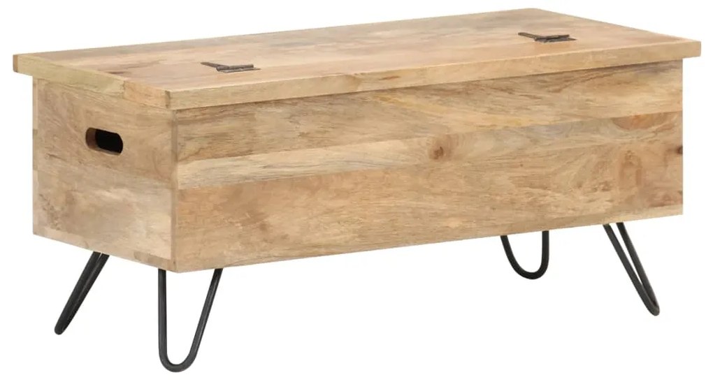 vidaXL Μπαούλο 90 x 40 x 45 εκ. από Μασίφ Ξύλο Μάνγκο