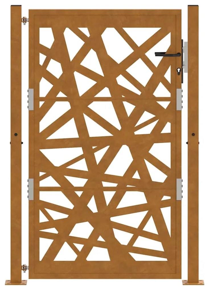 Πύλη κήπου 105x155 cm από καιρικό χάλυβα Light Design - Καφέ