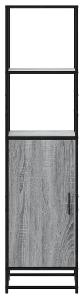 vidaXL Highboard Grey Sonoma Κατασκευασμένο ξύλο και μέταλλο