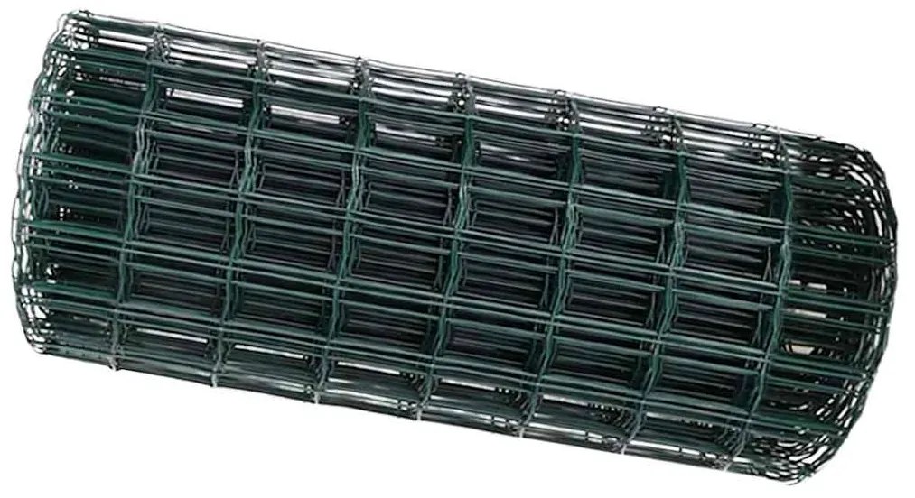 vidaXL Φράχτης Εuro Πράσινο 0.4 x 50 μ. Σίδηρος με επικάλυψη PVC