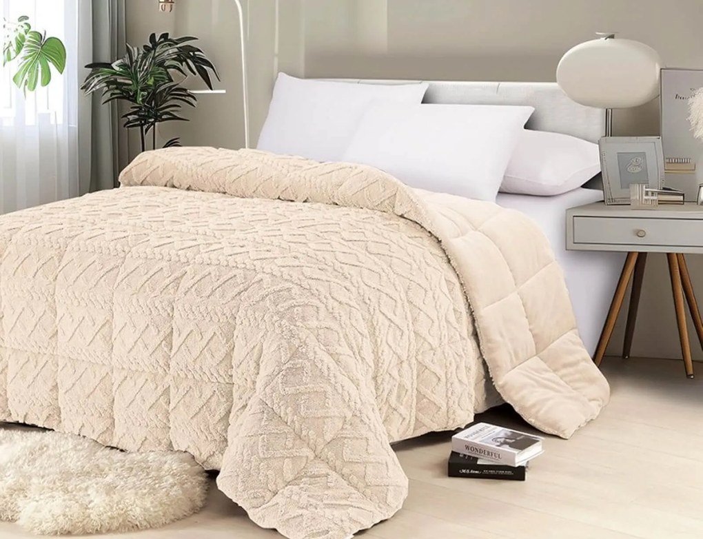 Κουβερτοπάπλωμα Μονό Ian Melinen με πυκνότητα 750gsm και διαστάσεις 160x220cm - Ecru