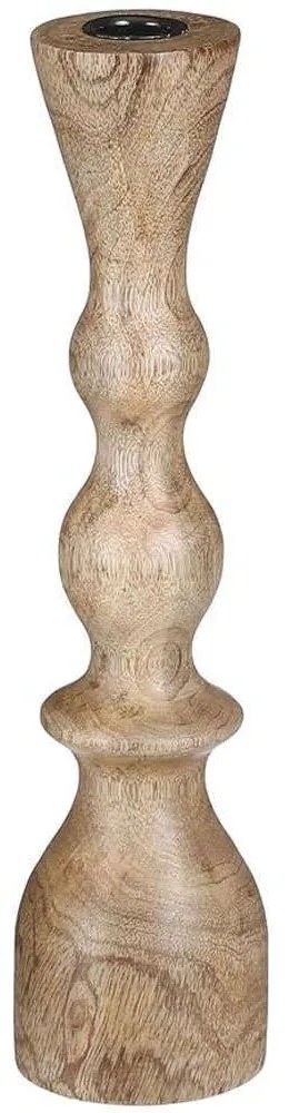 Κηροπήγιο Mango 02.1120585 7x30cm Natural Ξύλο
