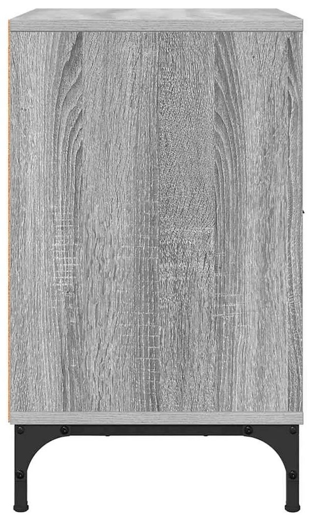 vidaXL Κομοδίνα 2 pcs Γκρι sonoma 49 x 36 x 61 εκ Επεξεργασμένο ξύλο