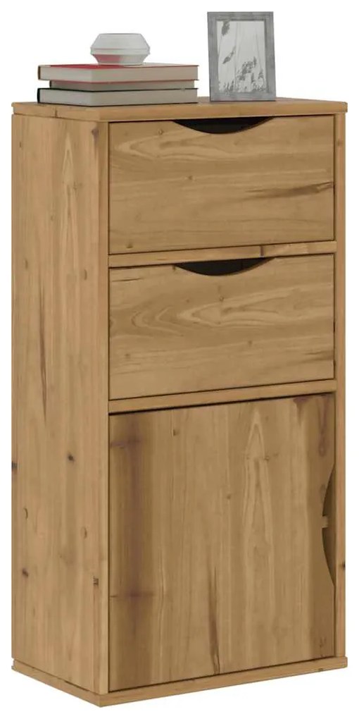 Συρταριέρα με Συρτάρια ODDA 40x24x79 εκ. από Μασίφ Ξύλο Πεύκου