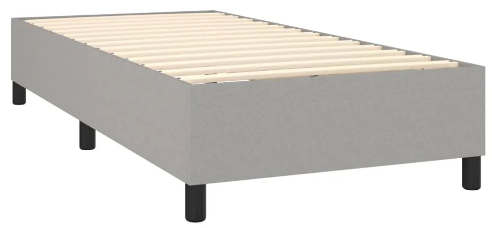 ΚΡΕΒΑΤΙ BOXSPRING ΜΕ ΣΤΡΩΜΑ ΑΝΟΙΧΤΟ ΓΚΡΙ 90X200 ΕΚ. ΥΦΑΣΜΑΤΙΝΟ 3131481