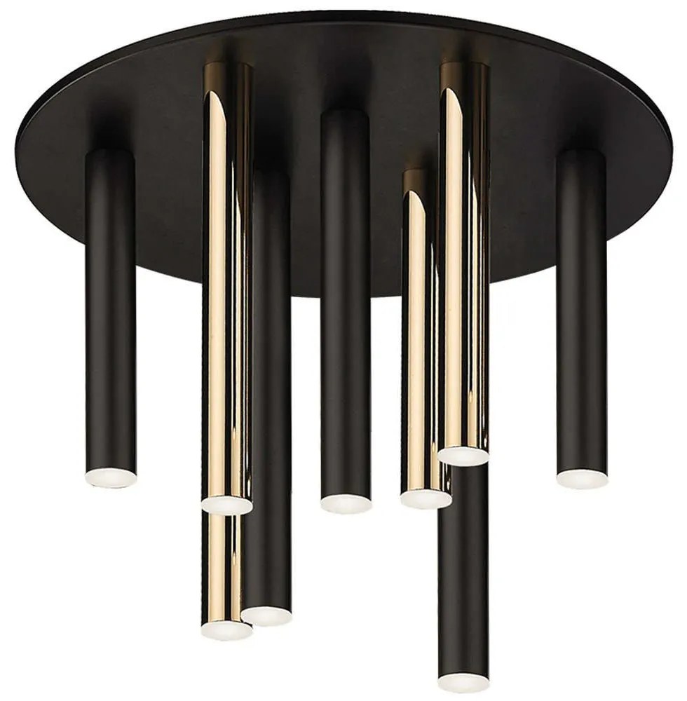 Φωτιστικό Οροφής - Πλαφονιέρα Ballet 4265200 42x33cm Led 4050Lm 47W 3000K Black-Gold Viokef Steel