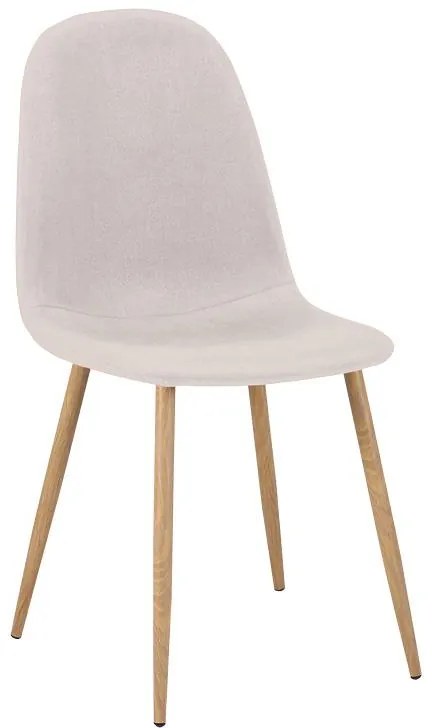 Σετ Τραπεζαρίας Elijah - Bella 3 τεμ σε Λευκό - Μπέζ Φ60x74εκ. 60x60x74 εκ.