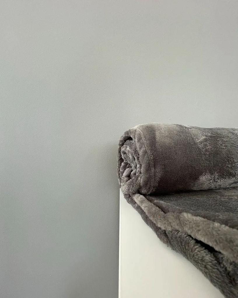 Βελουτέ Κουβέρτα Fleece Μετρίου Πάχους Arctic Υπέρδιπλη (220x240cm) Ανθρακί