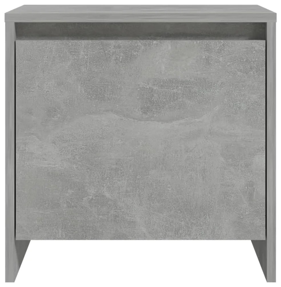 vidaXL Κομοδίνο Γκρι Σκυροδέματος 45x34x44,5 εκ. από Επεξεργ. Ξύλο