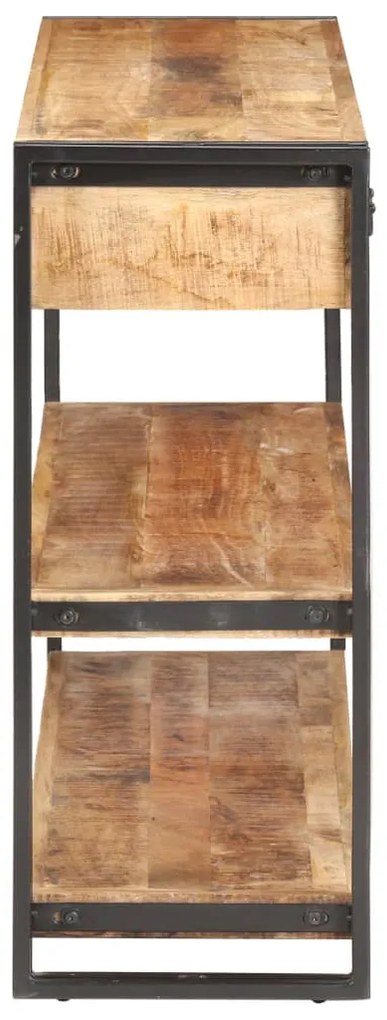 vidaXL Κονσόλα 120 x 30 x 75 εκ. από Μασίφ Ακατέργαστο Ξύλο Μάνγκο