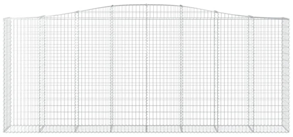 vidaXL Συρματοκιβώτια Τοξωτά 25 τεμ. 400x50x160/180 εκ. Γαλβαν. Ατσάλι