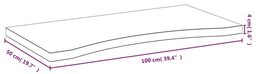 vidaXL Επιφάνεια Γραφείου 100 x 50 x 4 εκ. από Μπαμπού