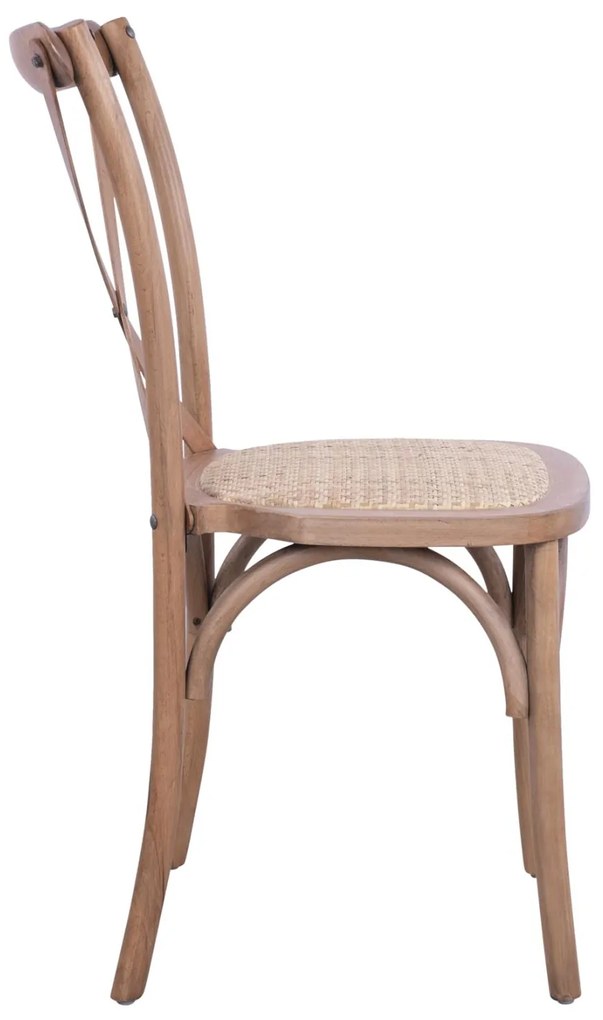 Καρέκλα OWEN Ξύλινη Στοιβαζόμενη Οξιά Dark Honey 45x55,5x90εκ. 45x55.5x90 εκ.