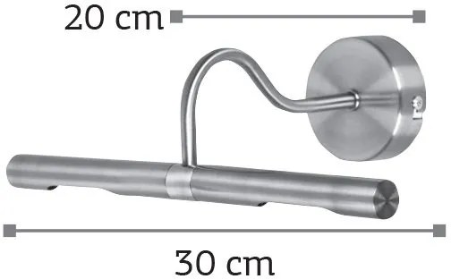 Απλίκα τοίχου InLight 1025-Νίκελ