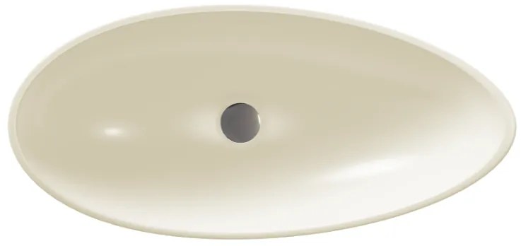 Sanitec Bliss 284 Νιπτήρας Συνθετικός Επικαθήμενος 66x35,5x14cm Ocra