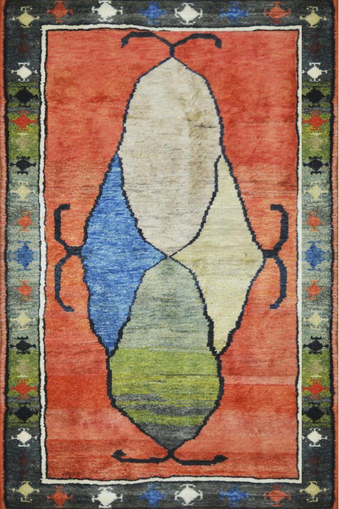 Χειροποίητο Χαλί Persian Gabbeh C Wool 112Χ193 112Χ193cm