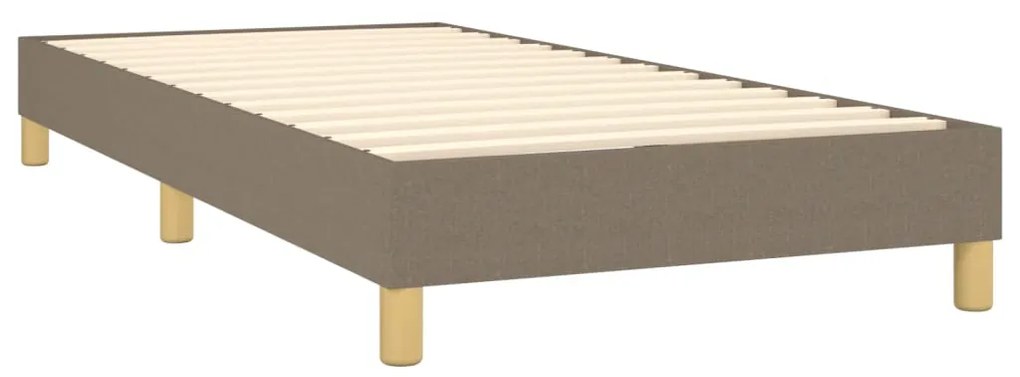 ΚΡΕΒΑΤΙ BOXSPRING ΜΕ ΣΤΡΩΜΑ TAUPE 90X190 ΕΚ.ΥΦΑΣΜΑΤΙΝΟ 3126689