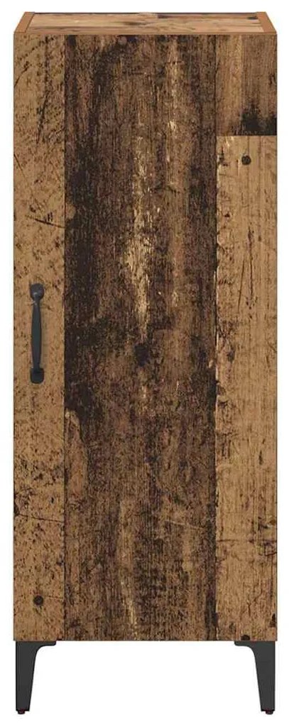 vidaXL Πλαϊνό γραφείο Παλιό ξύλο 34,5 x 34 x 90 εκ. Επεξεργασμένο ξύλο