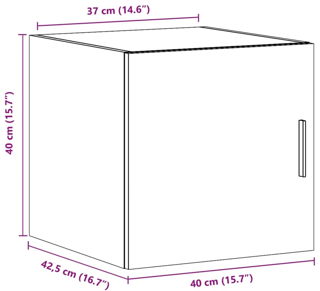 ΝΤΟΥΛΑΠΙ ΤΟΙΧΟΥ SONOMA ΔΡΥΣ 40X42,5X40 ΕΚ. ΕΠΕΞΕΡΓΑΣΜΕΝΟ ΞΥΛΟ 846098