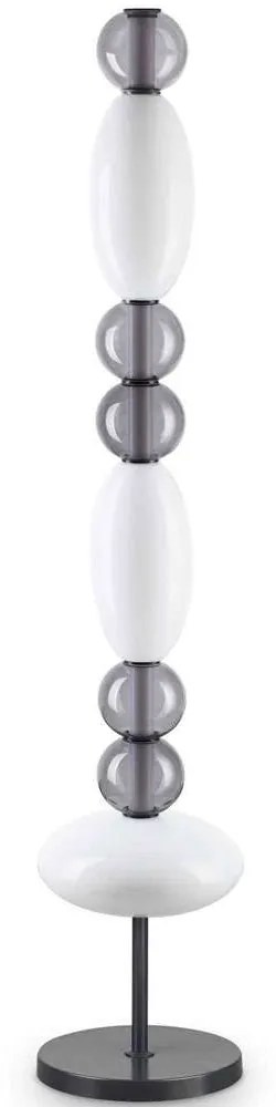 Φωτιστικό Δαπέδου Lumiere 314198 Φ28x155cm Led 7350lm 58W 3000K White-Grey Ideal Lux