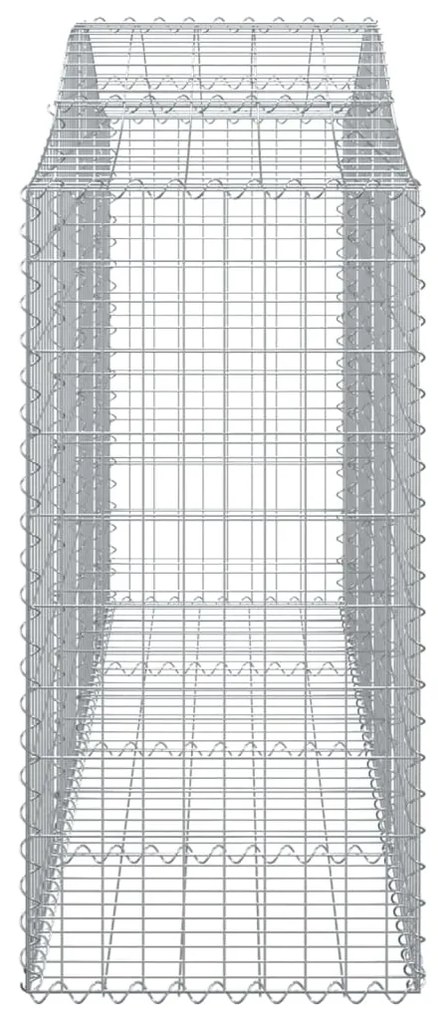 vidaXL Συρματοκιβώτια Τοξωτά 20 τεμ. 200x50x120/140 εκ. Γαλβαν. Ατσάλι