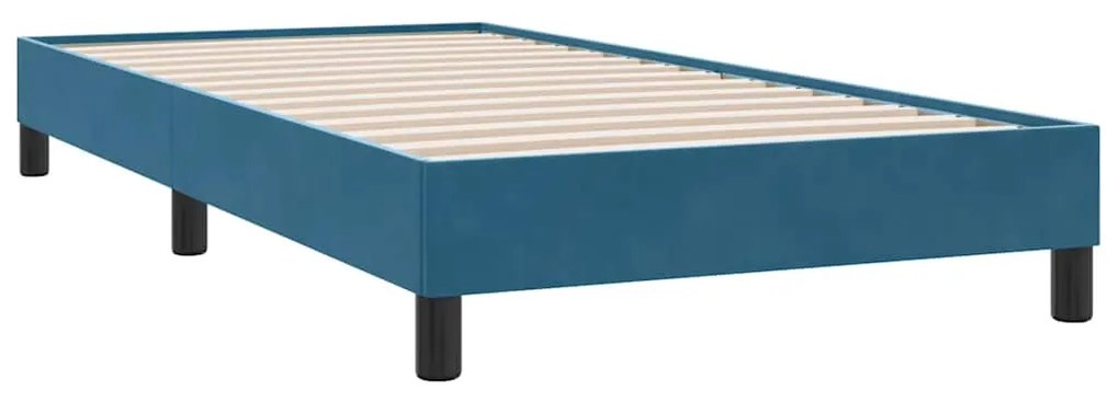 BOX SPRING ΚΡΕΒΑΤΙ ΜΕ ΣΤΡΩΜΑ ΣΚΟΥΡΟ ΜΠΛΕ 80X210 ΕΚ. ΒΕΛΟΥΔΙΝΟ 3317509