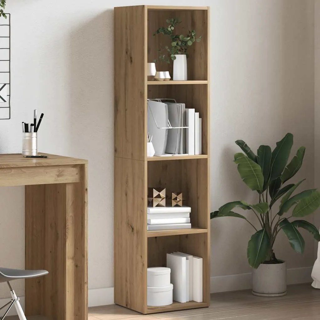 vidaXL Ντουλάπι βιβλίων Artisan Oak 36x30x143 cm Κατασκευασμένο ξύλο