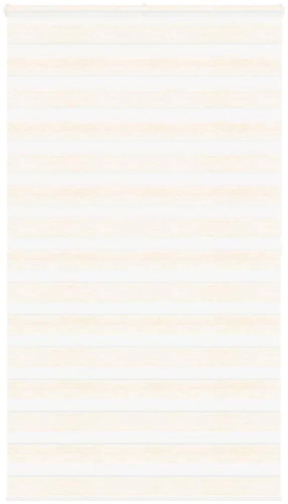 vidaXL Ζέβρα τυφλή μπεζ μάρμαρο Πλάτος υφάσματος 125,9 εκ. Πολυεστέρας