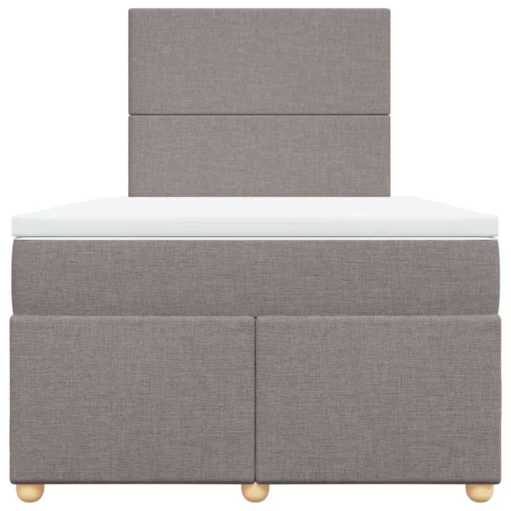 ΚΡΕΒΑΤΙ BOXSPRING ΜΕ ΣΤΡΩΜΑ TAUPE 120X200 ΕΚ. ΥΦΑΣΜΑΤΙΝΟ 3293544