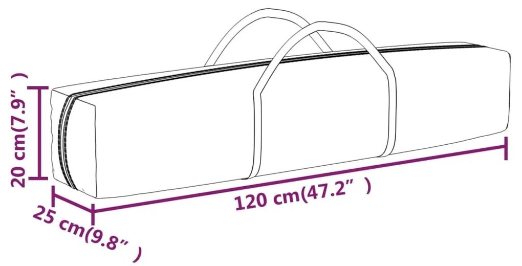 Πτυσσόμενη Τέντα Εκδηλώσεων Taupe 3x6 μ. - Μπεζ-Γκρι