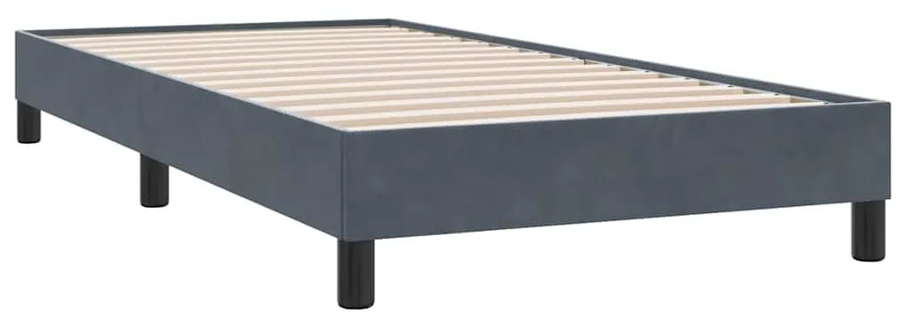 ΚΡΕΒΑΤΙ BOXSPRING ΜΕ ΣΤΡΩΜΑ ΣΚΟΥΡΟ ΓΚΡΙ 100X210 ΕΚ. ΒΕΛΟΥΔΙΝΟ 3317350