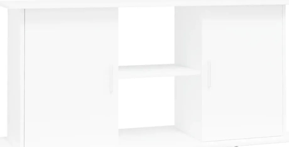 vidaXL Βάση Ενυδρείου Λευκή 121 x 41 x 58 εκ. από Επεξεργασμένο Ξύλο