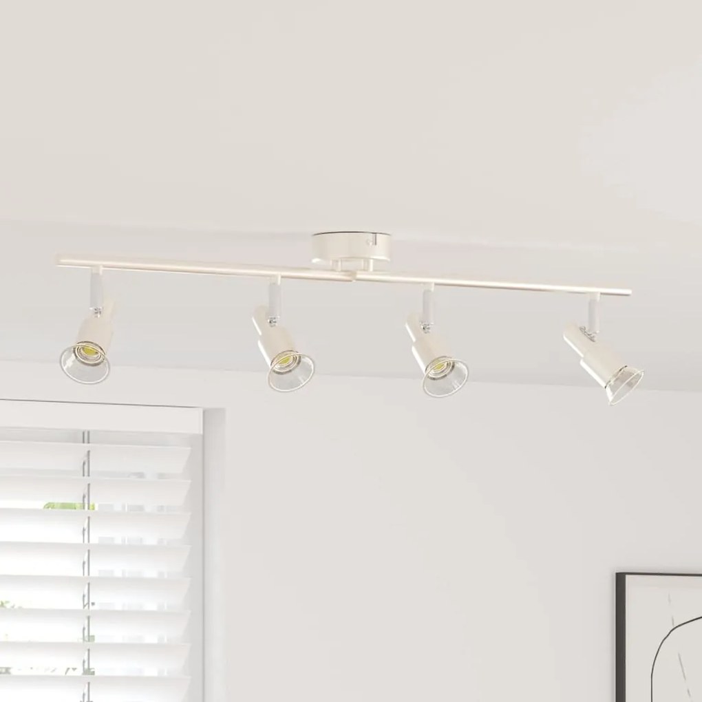 Σποτ οροφής με προβολείς Νίκελ 70 x 9 x 12,5 εκ Ατσάλι