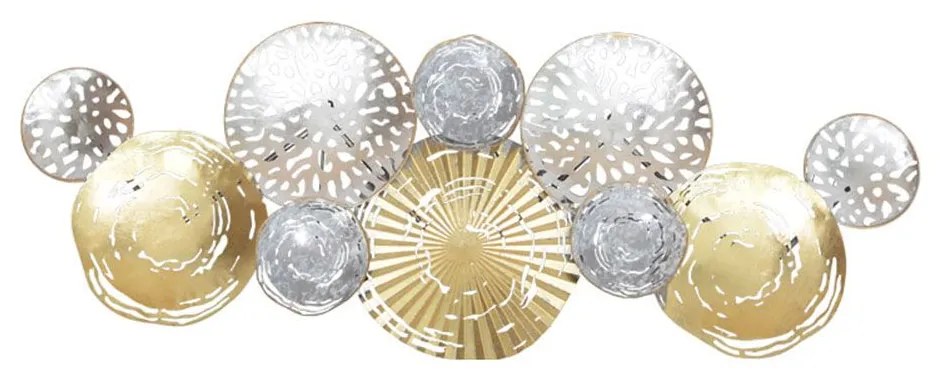 Διακοσμητικό Τοίχου Dille 209-000013 114,9x4,4x43,2cm Multi Inart Μέταλλο