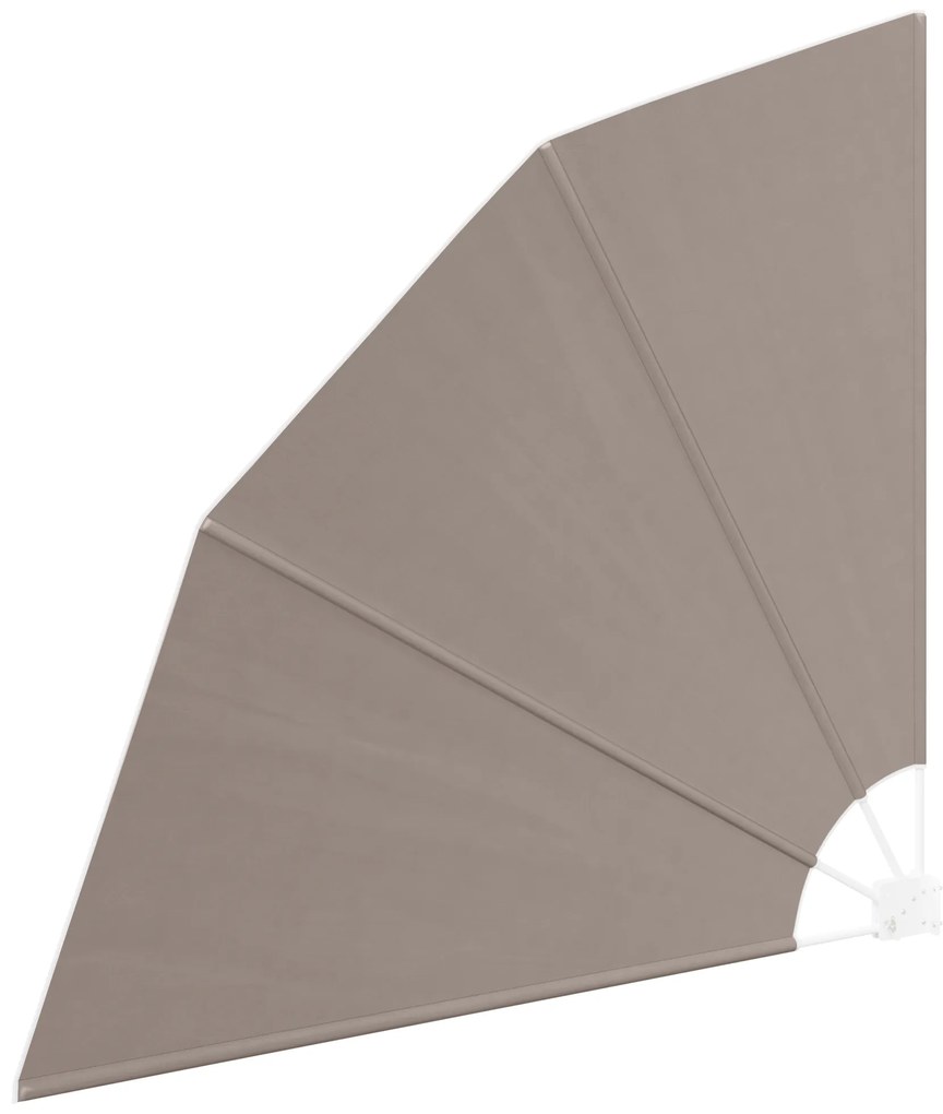 vidaXL Αδιάφανο σκίαστρο μπαλκονιού Taupe 160 x 160 cm ύφασμα