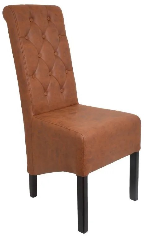 Καρέκλα Τραπεζαρίας NEW Τ-14 Fylliana Terracota με Wenge Ξύλινα πόδια 45x65x103εκ. 2αδα 45x65x103 εκ.