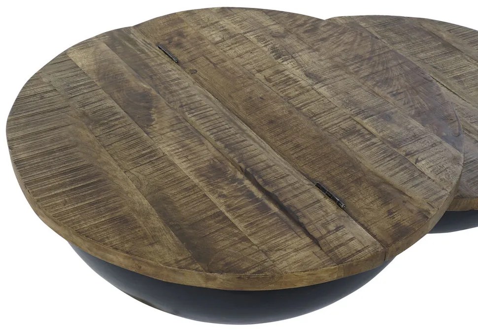 Τραπεζάκι Καφέ DKD Home Decor Ξύλο Μέταλλο 114 x 76 x 33 cm