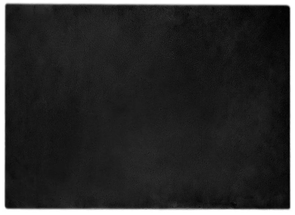 vidaXL Χαλιά Ψεύτικου Κουνελιού Olite Μαύρο 200 x 280 εκ. Πολυεστέρας