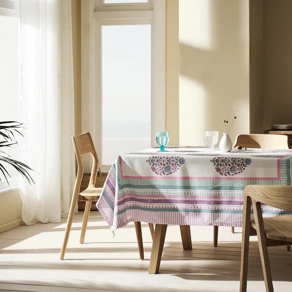 Τραπεζομάντηλο Oralie 374 Multi Gofis Home 145X145 Cotton-Polyester