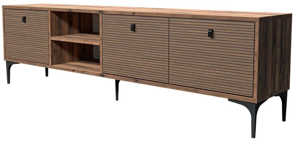 Έπιπλο Τηλεόρασης Vision 389MZA1179 180x35x45,5cm Walnut