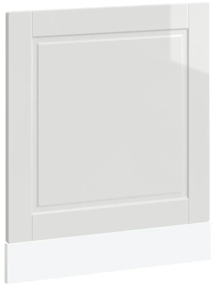 vidaXL Πίνακας πλυντηρίου πιάτων Porto Γυαλ. Λευκό 60x1,5x67 εκ.