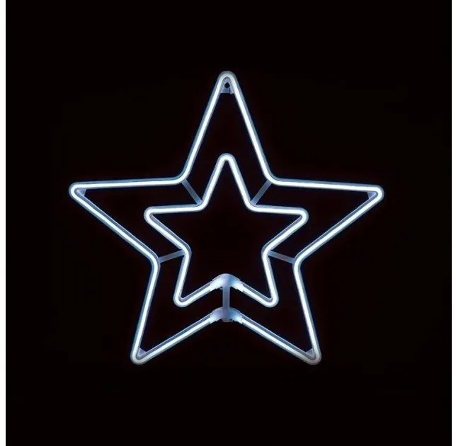 Χριστουγεννιάτικο Αστέρι NEON LED IP44 55CM DOUBLE STARS ACA-X083001415-Λευκό X083001415