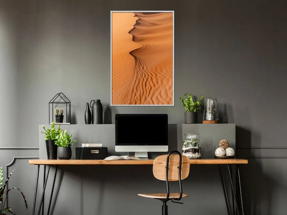 Αφίσα - Patterns on the Sand - 30x45 - Χρυσό - Χωρίς πασπαρτού