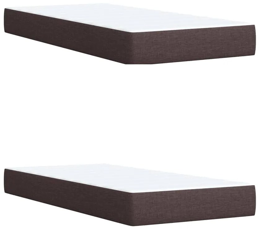 ΚΡΕΒΑΤΙ BOXSPRING ΜΕ ΣΤΡΩΜΑ ΣΚΟΥΡΟ ΚΑΦΕ 200X200 ΕΚ. ΥΦΑΣΜΑΤΙΝΟ 3292180