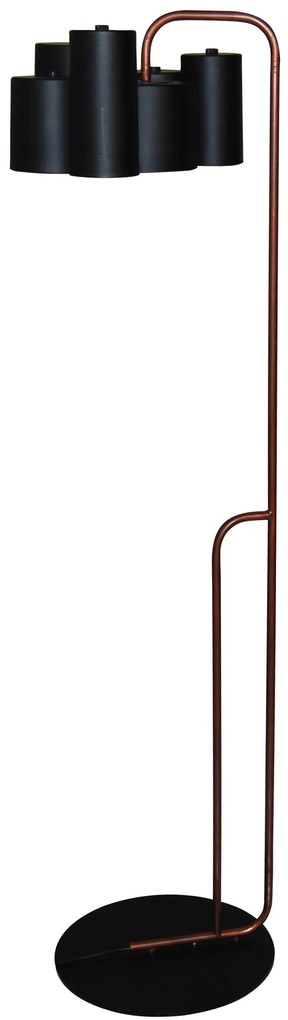 HL-3566-1F BRODY BLACK &amp; OLD COPPER FLOOR LAMP HOMELIGHTING 77-3995