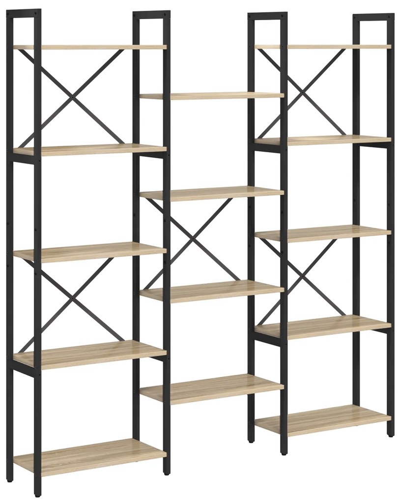 vidaXL Ράφι Βιβλίων Sonoma Δρυς 156 x 25 x 167.5 εκ Επεξεργασμένο ξύλο