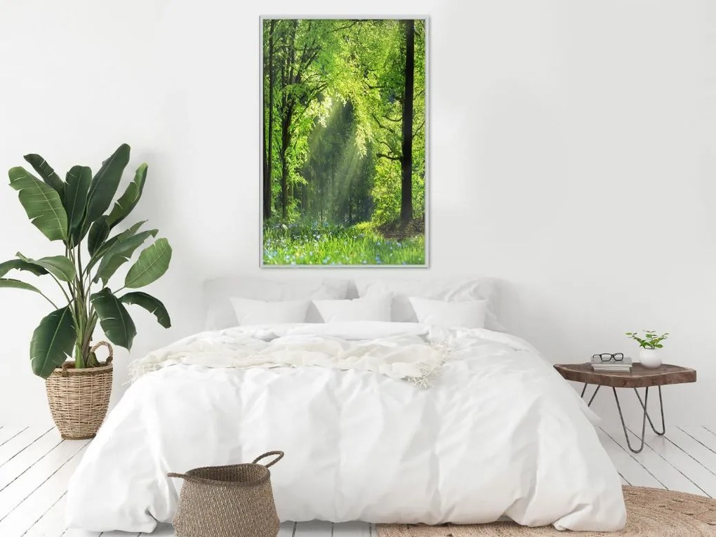 Αφίσα - Forest Path - 20x30 - Χρυσό - Με πασπαρτού