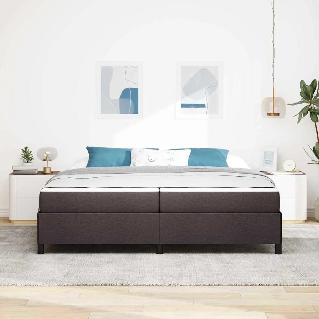 vidaXL Κρεβάτι με ελατήρια Καφέ 200 x 200 cm